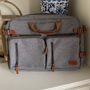 CoolBELL Laptop Bag Backpack Messenger Shoulder Case Handbag Convertible